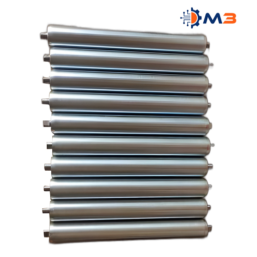 MS Galvanised Unpowered Rollers 50 Diameter Brand M3T (Set of 5 Rollers )