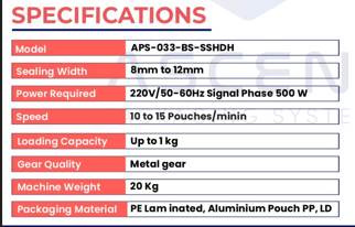 Band Sealer SS Heavy duty Machine