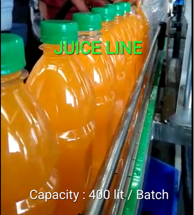Semi Auto Juice Machine Line