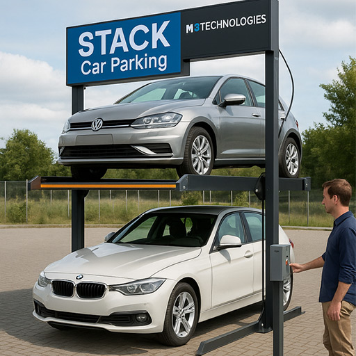 2 Pole Hydraulic Stack Car Parking
