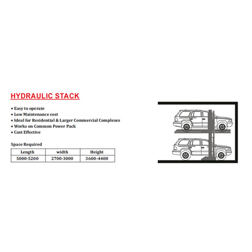 2 Pole Hydraulic Stack Car Parking