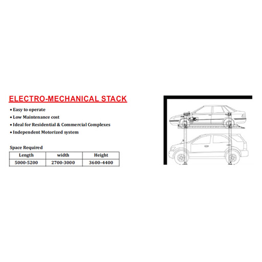 4 Pole Electro Mechanical Stack Car Parking