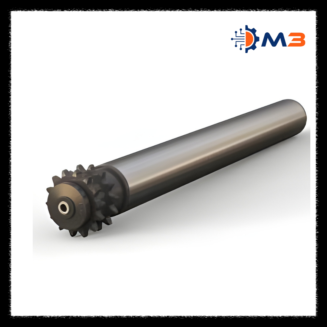 MS Galvanised Powered Duplex Sprocket Rollers